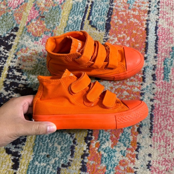 Kids Orange High-Top Sneakers size 32 - Picture 3 of 6